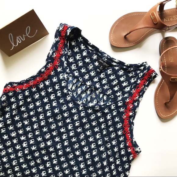 Lucky Brand Tops - Lucky Brand Red White and Blue Sleeveless Top